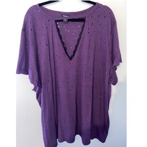 Torrid Plus Size plunge neckline top. PLUS SIZE 5X